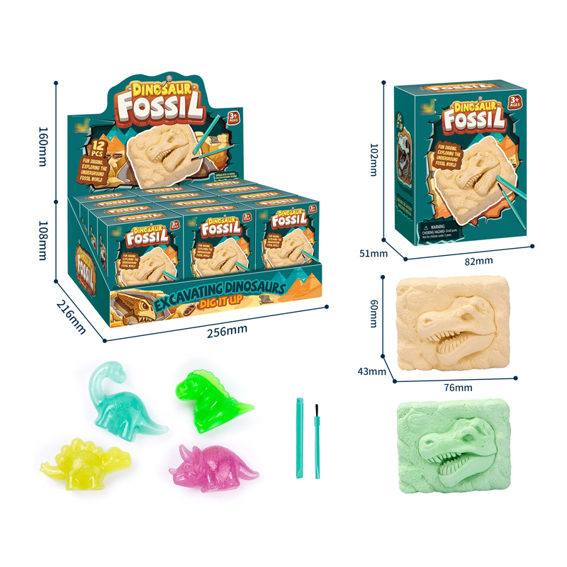 Juego arqueológico Dinosaurio en caja con display