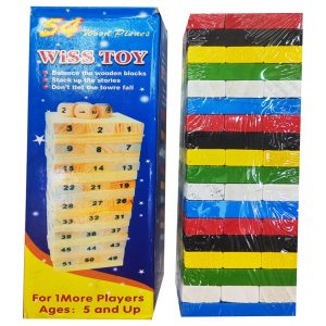 Juego de equilibrio de madera de colores