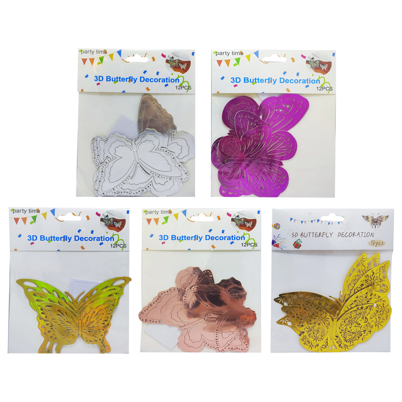 Mariposa decorativa calada x12