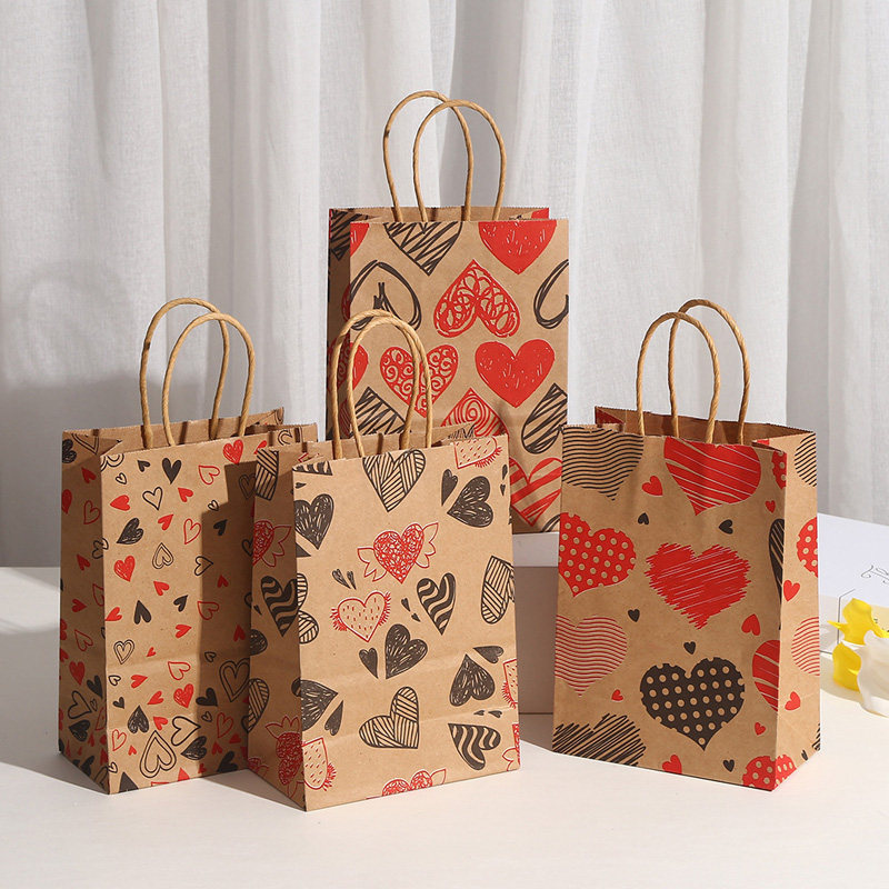 Bolsa de regalo kraft Love x12 21x15x8cm