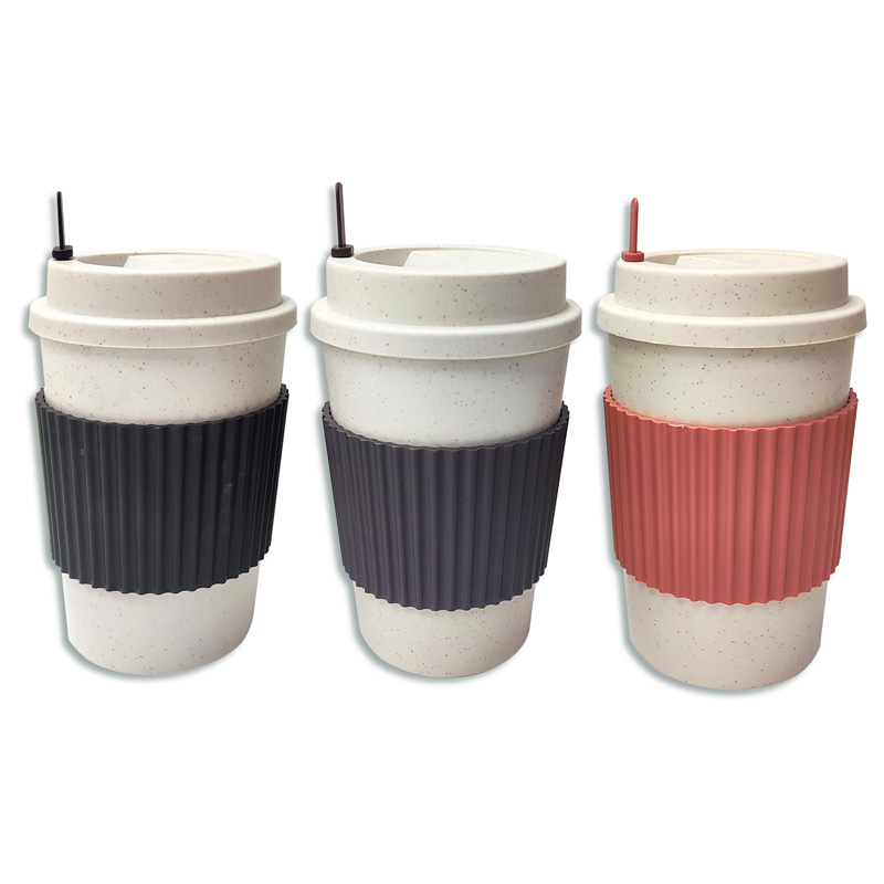 Vaso con tapa con protector térmico