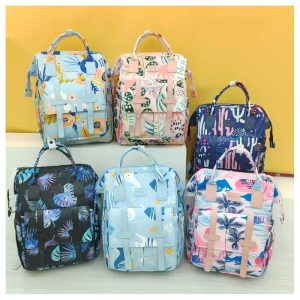 Mochila maternal Tropic 1 cierre con bolsillo al frente