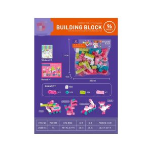 Bloques para armar 96pzas. en bolsa