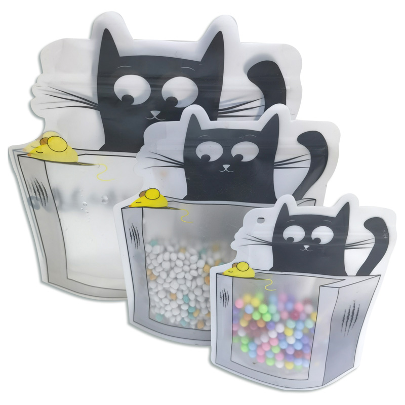 Bolsa con cierre hermético Gato x3