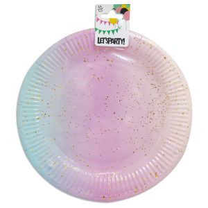 Plato descartable Glitter x10 - 23.5cm
