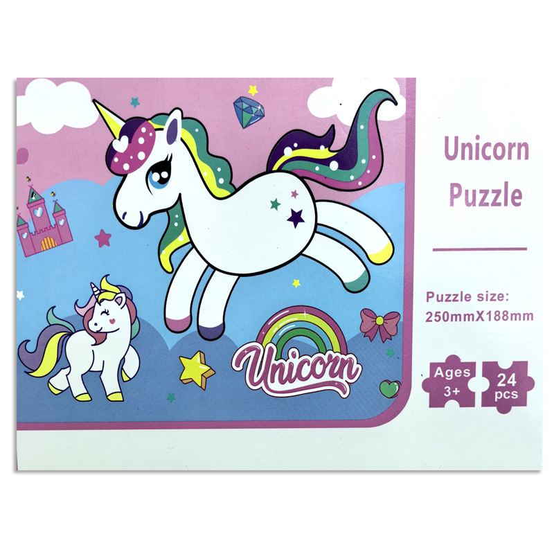 Puzzle 24pzas. - 4 diseños - 16x12x3cm