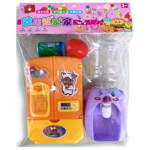 Juego de cocina con heladera y dispensador de agua en bolsa