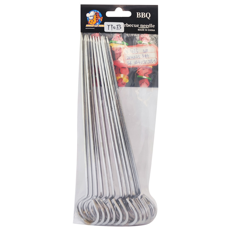 Pincho de metal para brochette x12