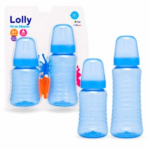Set biberón de boca ancha Clean con tetina natural de silicona