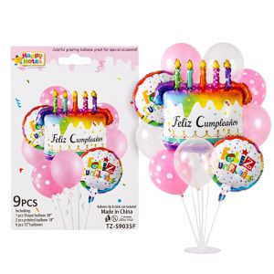 Globos torta x9