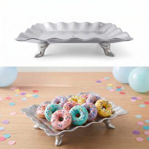 Bandeja plástica con pie Sweety