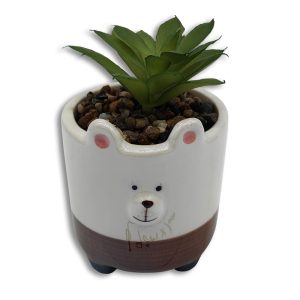 Maceta de cerámica Bear
