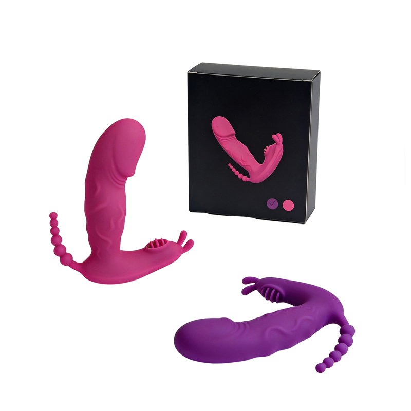 Vibrador Flame con estimulador anal y de punto G, 9 frecuencias de vibración, aplicación y conexión usb