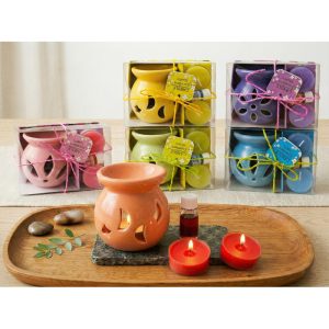 Set aromático Ohm con hornito y velas