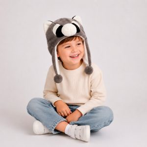 Alternative view of Gorro de peluche mapache