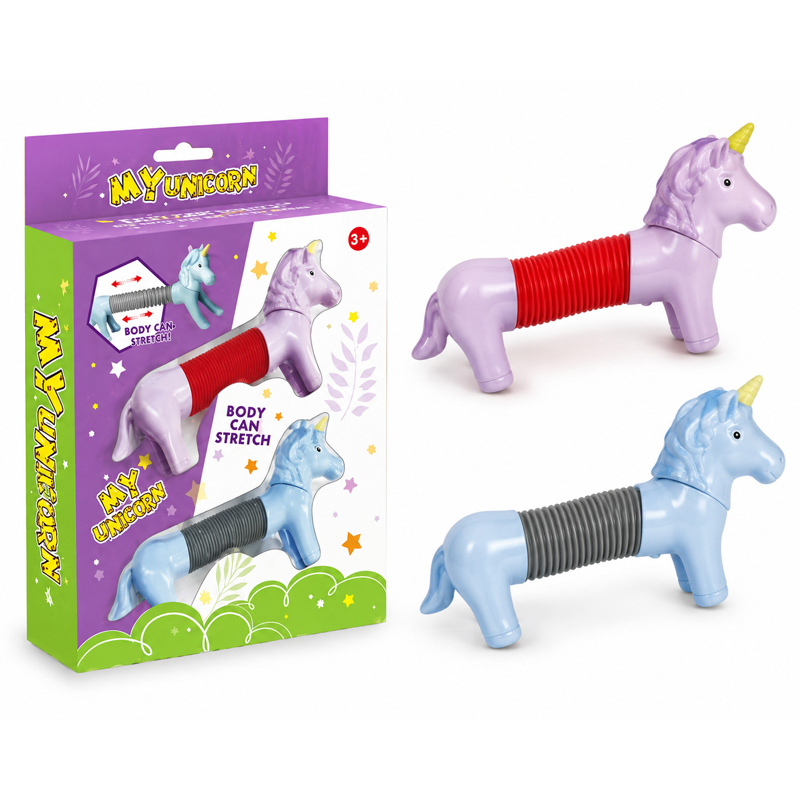Unicornio resorte en caja