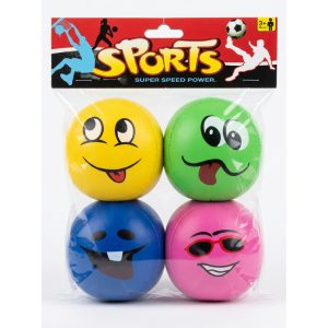 Pelota blanda Caritas x4 en bolsa de pvc