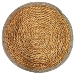 Posafuente de ratán con borde
