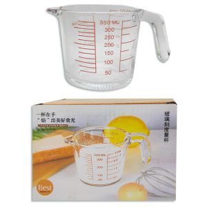 Jarra medidora de vidrio