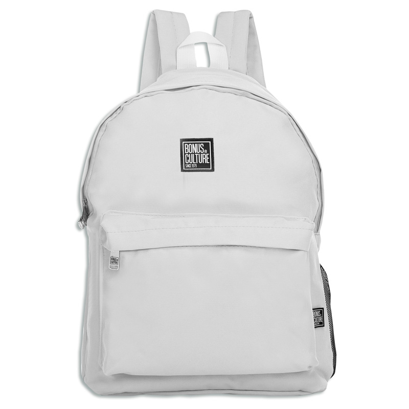 Mochila Bonus® Culture 1 cierre con bolsillo al frente y bolsillo de red al costado
