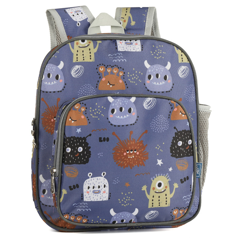 Mochila Bonus® Culture Kids 1 cierre con bolsillo al frente y bolsillo de red al costado