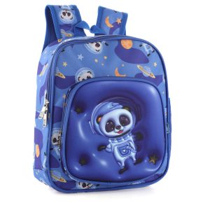 Mochila Bonus® Culture Kids 1 cierre con bolsillo al frente 3D y bolsillo de red al costado