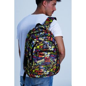 Alternative view of Mochila Bonus® Culture 3 cierres con bolsillo al frente y bolsillo de red al costado