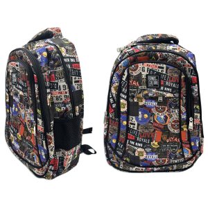 Mochila Bonus® Culture 3 cierres con bolsillo al frente y bolsillo de red al costado