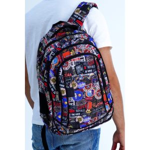 Alternative view of Mochila Bonus® Culture 3 cierres con bolsillo al frente y bolsillo de red al costado