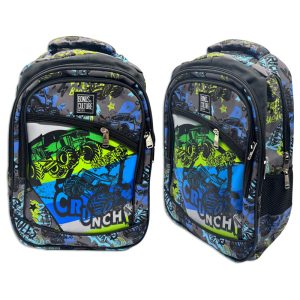 Mochila Bonus® Culture 3 cierres con bolsillo al frente Crunch