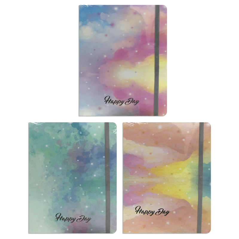 Cuaderno tapa dura con elástico Happy Day