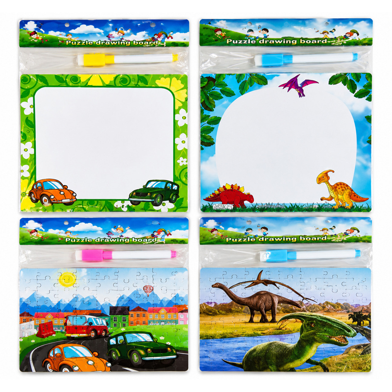 Puzzle con pizarra