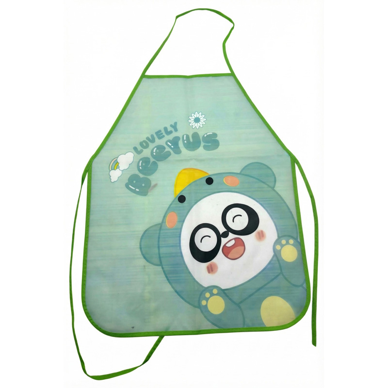 Delantal infantil con animales panda