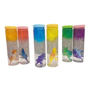 Slime en tubo con dinosaurio