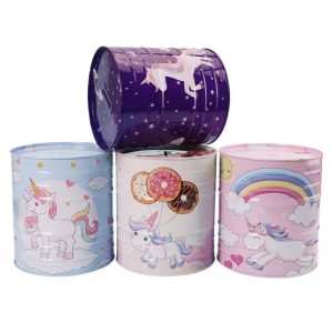 Alcancía de metal Unicornio