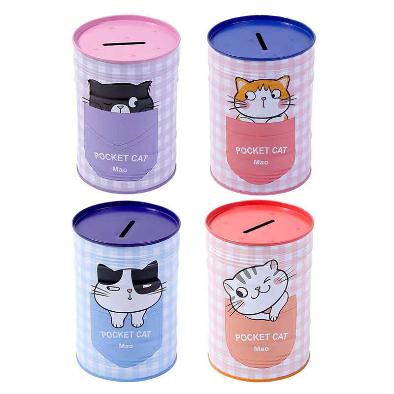 Alcancía de metal Pocket Cat