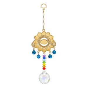 Colgante Ojo con chakras y cairel