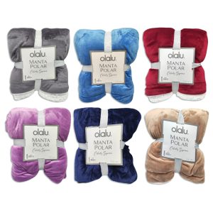 Frazada polar 2 plazas lisa