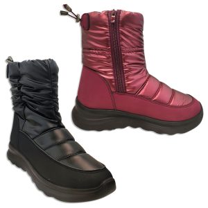 Bota de dama Bella con cierre y ajuste posterior