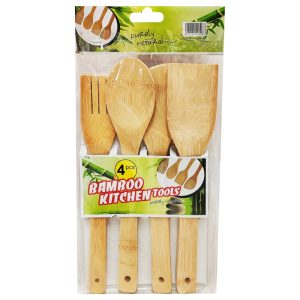 Set de menage de bambú 4pzas.