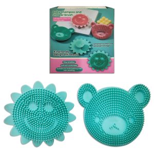 Cepillo de silicona para baño