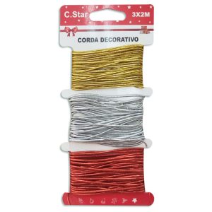 Hilo metalizado - 2m x3