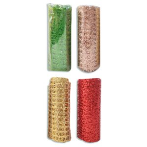 Malla metalizada calada - verde, dorado, rose gold