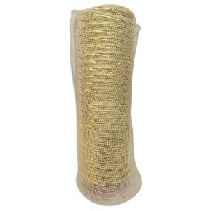 Malla metalizada - rojo, verde, rosa gold - 26x914