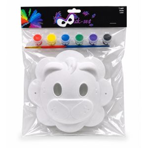 Máscara para colorear león