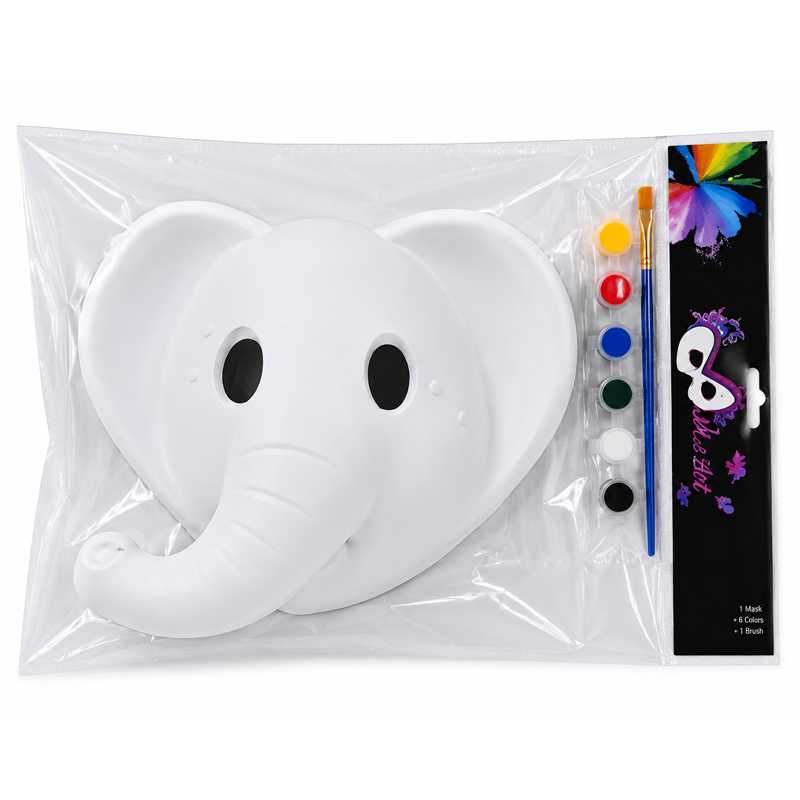 Máscara para colorear elefante