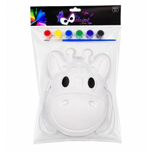 Máscara para colorear jirafa
