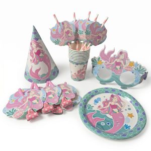Set para cumpleaños Sirena 36pzas.
