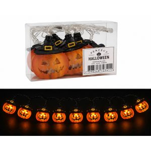 Luz led calabaza x6 a batería (no incluidas)