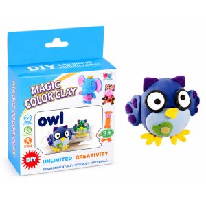 Masa para moldear Owl en caja con ventana